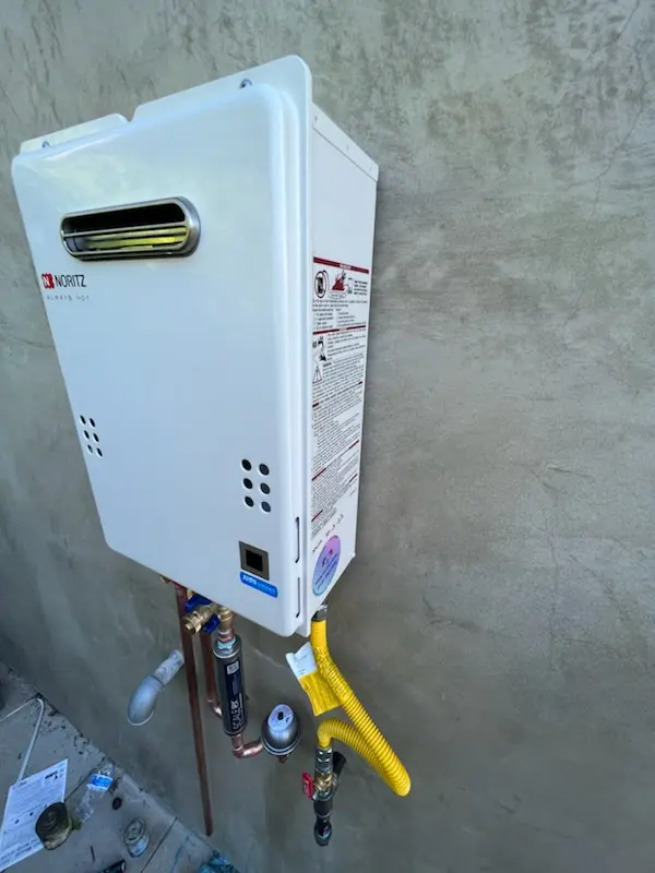 Tankless water heater installation for Colony Crossing homes