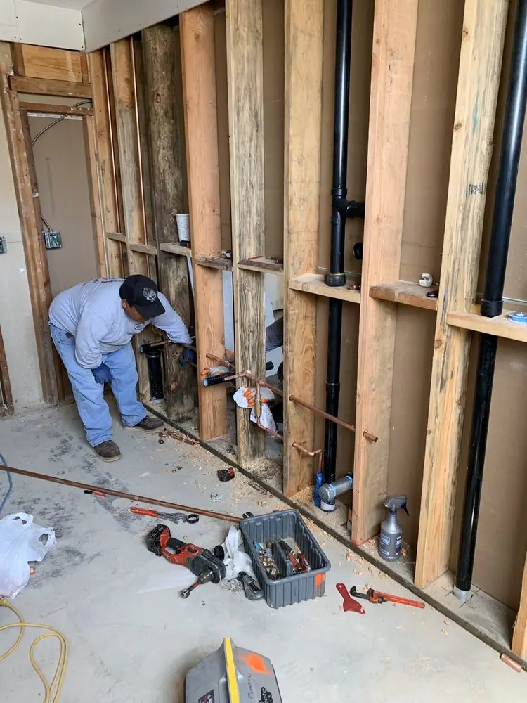 Commercial rough-in plumbing for Water Heater Replacement in Colony Crossing